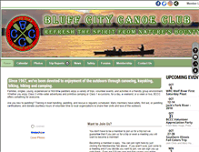 Tablet Screenshot of bluffcitycanoeclub.org